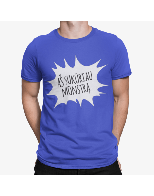 Vyriški Marškinėliai "Aš sukūriau monstrą"