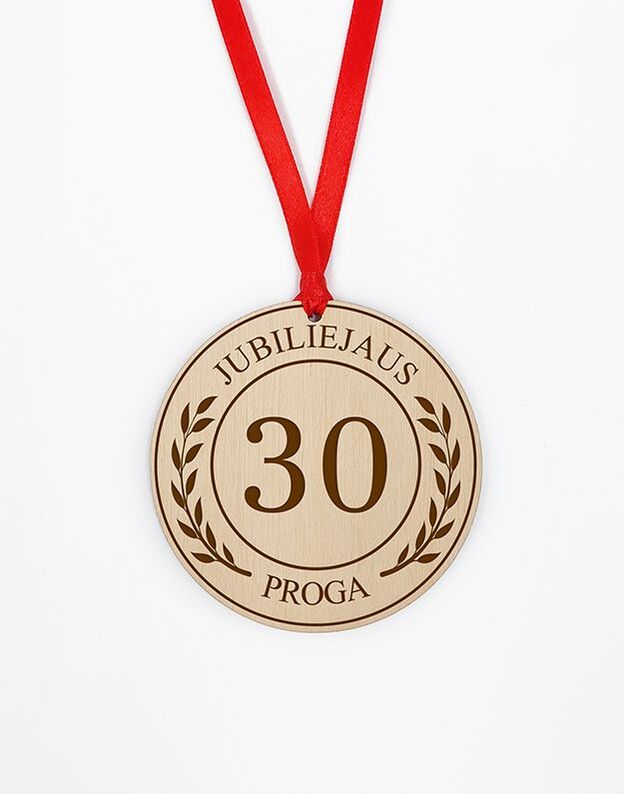 Medinis graviruotas medalis jubiliejaus proga ''30''